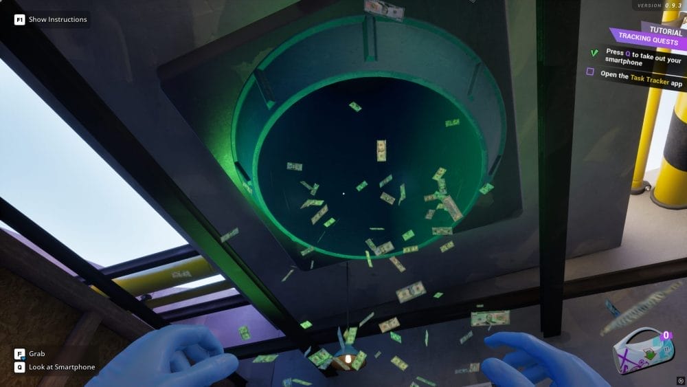 Cash Cleaning Simulator Money falls from the sky